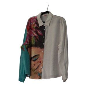 Button down white, aqua, tan, pink, black size 4xl=20